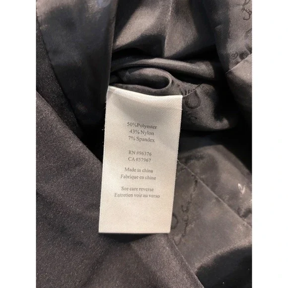 Samuel Dong Sleeveless Bubble Dress Ruffle Collar Full Zip Pockets Black Size S - Picture 4 of 10